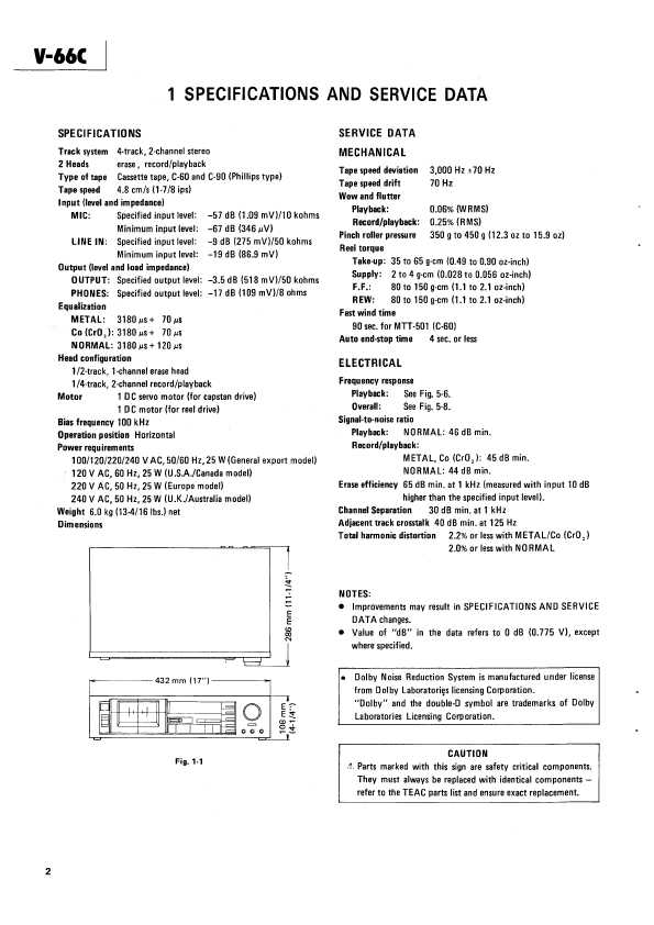 Сервисная инструкция Teac V-66C