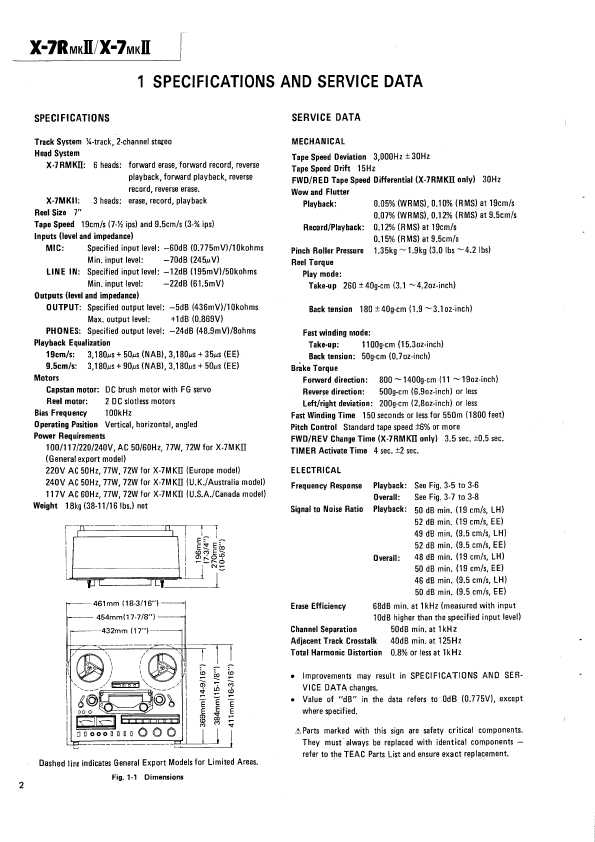 Сервисная инструкция Teac X-7MKII