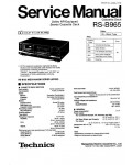 Сервисная инструкция Technics RS-B965