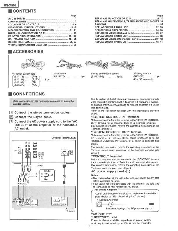 Сервисная инструкция Technics RS-X502