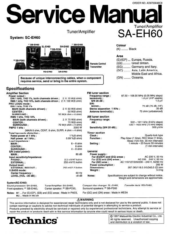 Technics Sa-eh60  -  4