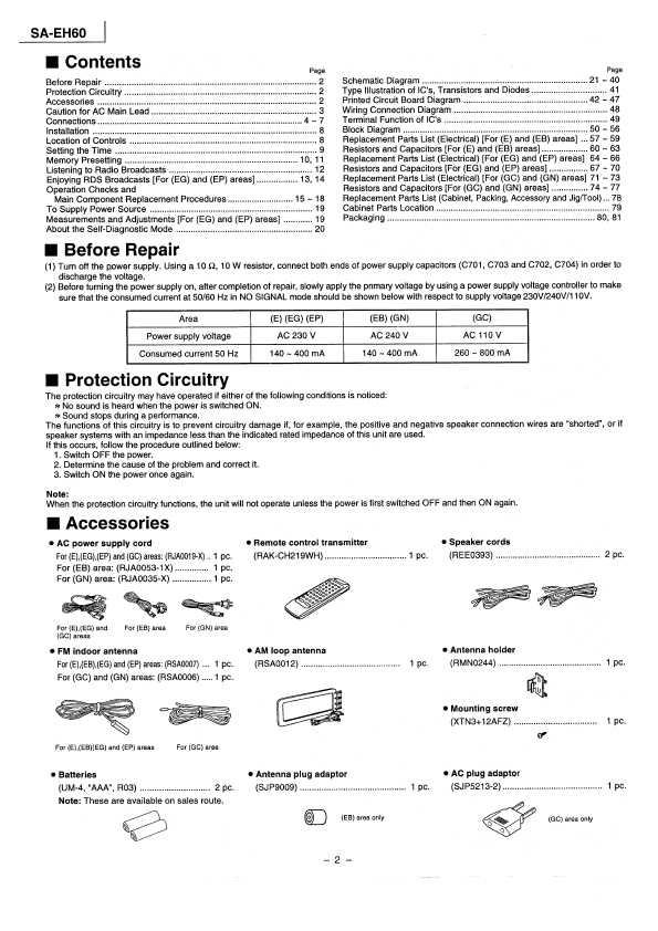 Technics Sa-eh60  -  7