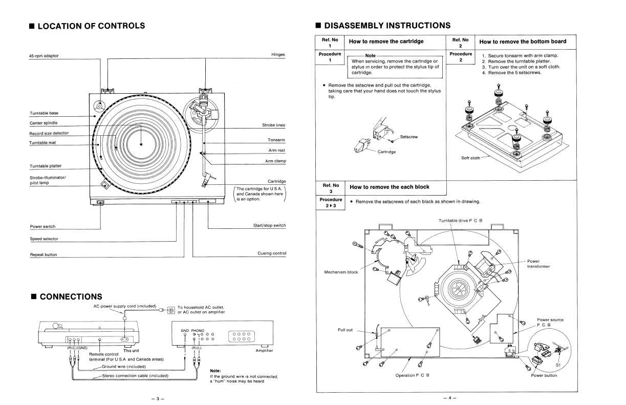 Сервисная инструкция Technics SL-QD33