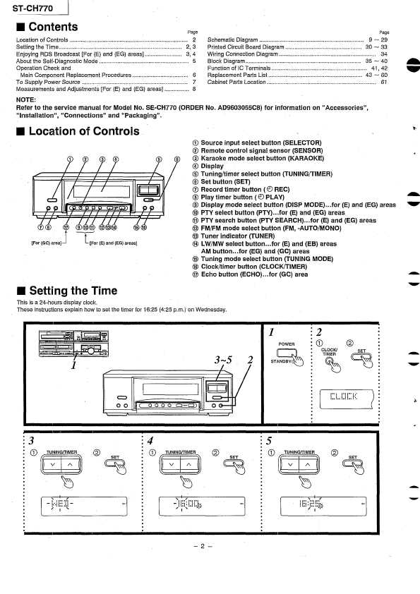 Сервисная инструкция Technics ST-CH770