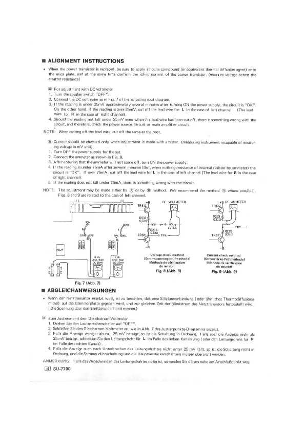 Сервисная инструкция Technics SU-7700X