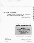 Сервисная инструкция Tektronix 465 Oscilloscope