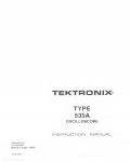 Сервисная инструкция Tektronix 535A Oscilloscope