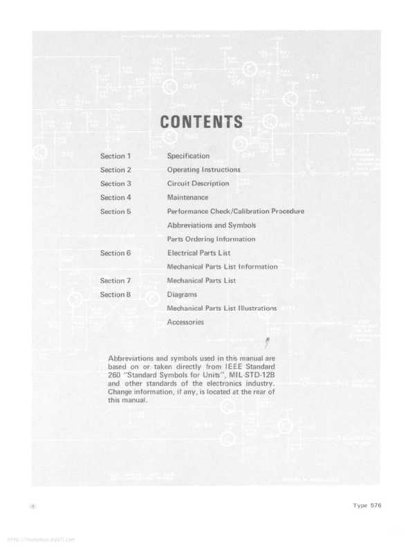 Сервисная инструкция Tektronix 576