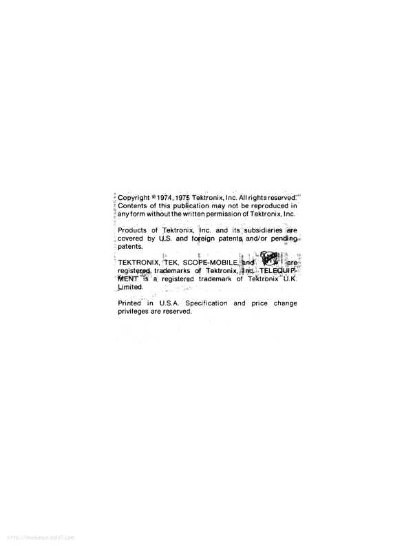 Сервисная инструкция Tektronix DD501