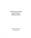 Сервисная инструкция Toshiba Satellite A20
