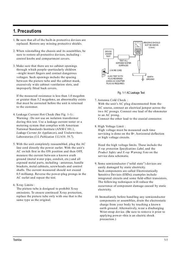 Сервисная инструкция Toshiba W-415