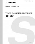 Сервисная инструкция Toshiba W-512