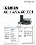 Сервисная инструкция TOSHIBA XR-9458, P21