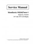 Сервисная инструкция Viewsonic VG2427WM-1 (VS12513)