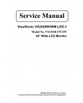 Сервисная инструкция Viewsonic VX2450W-LED-1, VX2450WM-LED-1 (VS13518-1W, 2W)