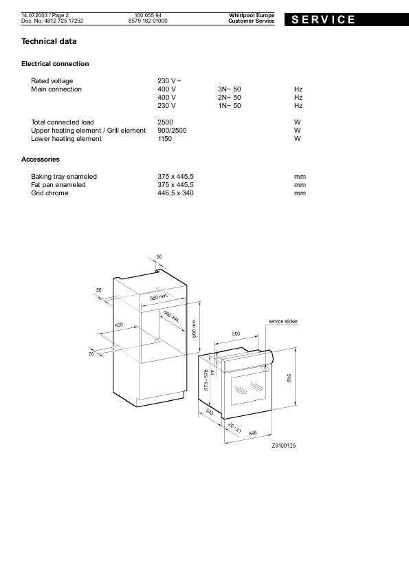 Сервисная инструкция Whirlpool OBU-A00