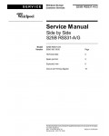 Сервисная инструкция Whirlpool S-25B RSS31