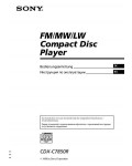 Инструкция Sony CDX-C7850R