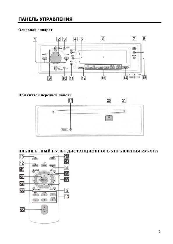Инструкция Sony CDX-F7710