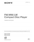 Инструкция Sony CDX-GT25