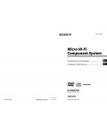 Инструкция Sony CMT-DH3
