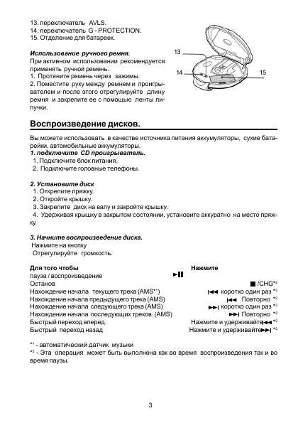 Инструкция Sony D-SJ15