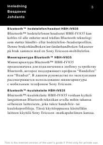 Инструкция Sony Ericsson HBH-IV835