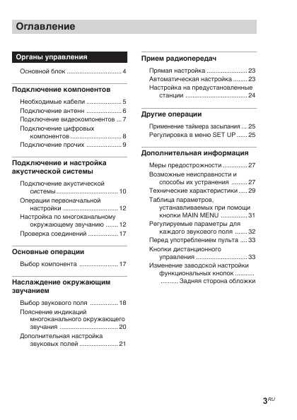 Инструкция Sony HT-SL5