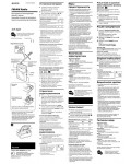 Инструкция Sony ICF-S22
