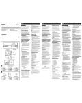 Инструкция Sony ICF-SW11
