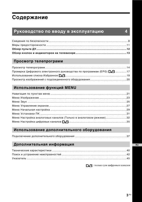 Инструкция Sony KDL-32V2000