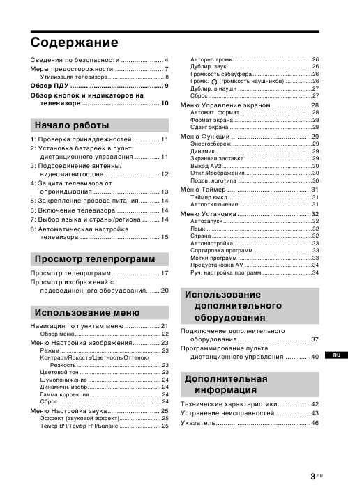 Инструкция Sony KE-W50A10E
