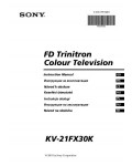 Инструкция Sony KV-21FX30K