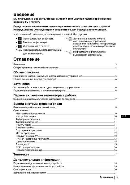 Инструкция Sony KV-21LS30K