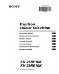 Инструкция Sony KV-25RE10K