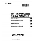 Инструкция Sony KV-32FQ70K
