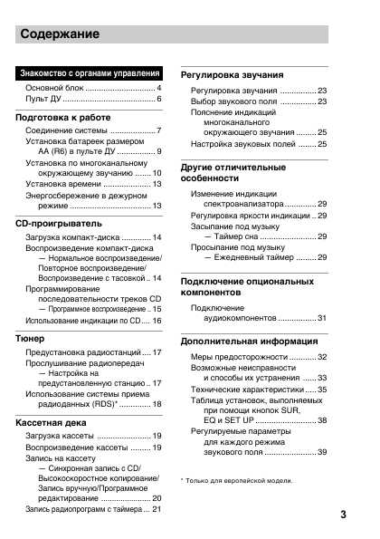 Инструкция Sony MHC-S7AV