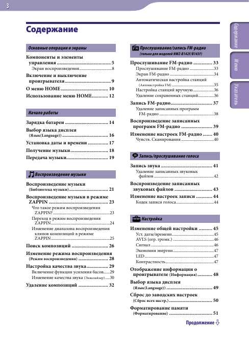 Инструкция Sony NWZ-B143