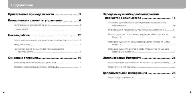 Инструкция Sony NWZ-X1050