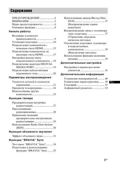 Инструкция Sony RHT-G950