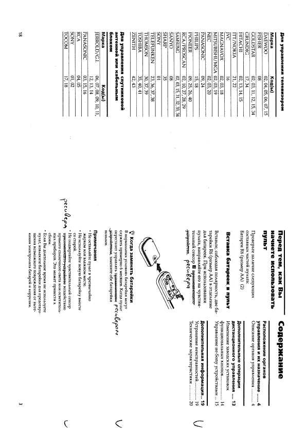 Инструкция Sony RM-PP402