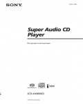 Инструкция Sony SCD-XA9000ES