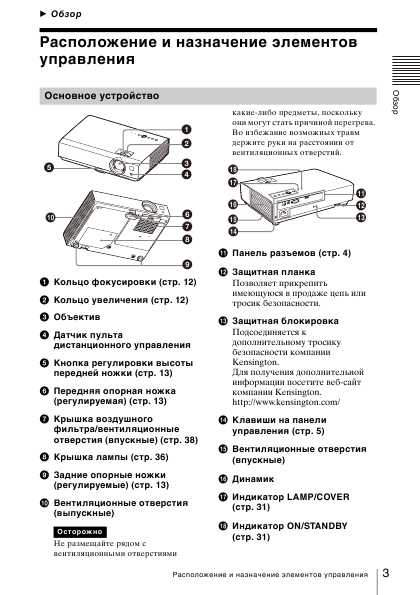 Инструкция Sony VPL-DX140