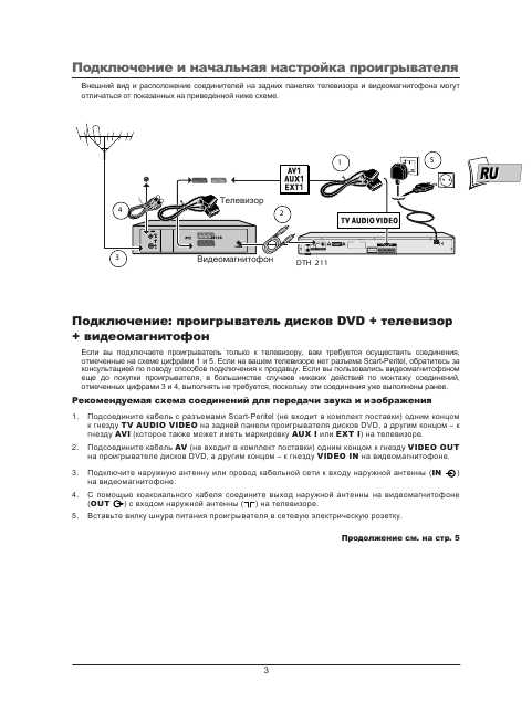 Инструкция Thomson DTH-211