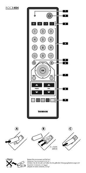 Инструкция Thomson ROC-1404