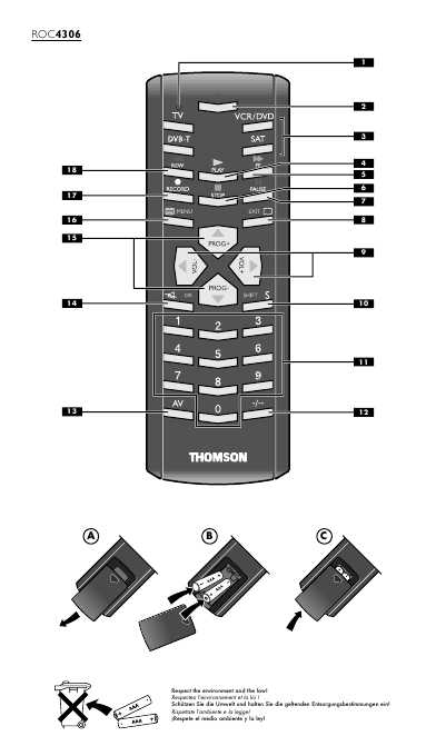 Инструкция Thomson ROC-4306