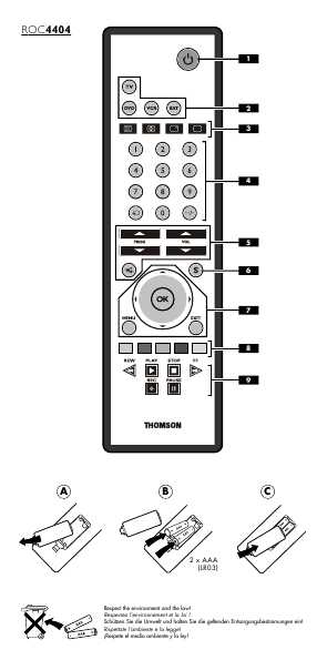 Инструкция Thomson ROC-4404