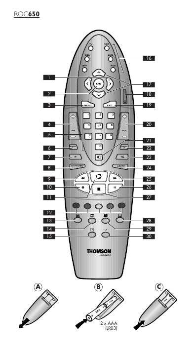 Инструкция Thomson ROC-650