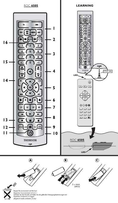 Инструкция Thomson ROC-6505