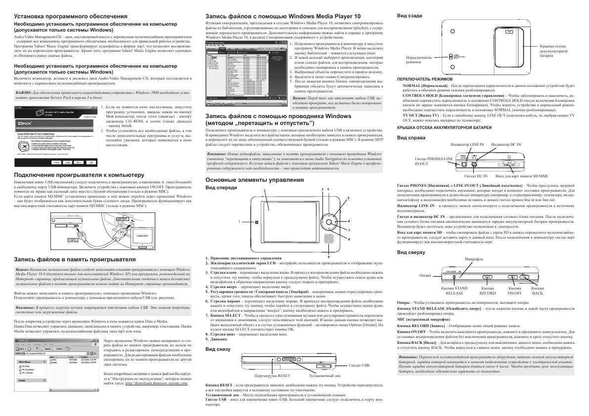 Thomson 21dx15kg инструкция